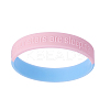 Silicone Wristbands Bracelets BJEW-TW0001-01-2