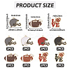16Pcs 8 Styles Alloy Enamel Pendants ENAM-TA0001-79-4