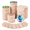 Beech Wooden Round Pieces WOOD-WH0101-32B-1