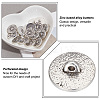 30Pcs Zinc Alloy Shank Buttons BUTT-GO0001-01-3