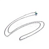 304 Stainless Steel Cable Chain Necklaces MAK-F029-01-B-1