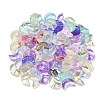 100Pcs Transparent Spray Painted Glass Beads GLAA-CJ0002-12-3