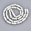 Electroplated Natural Lava Rock Beads Strands G-T114-63S-5