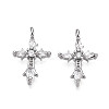 Brass Micro Pave Cubic Zirconia Pendants KK-U056-33P-1