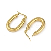 PVD Vacuum Plating 201 Stainless Steel Oval Hoop Earrings for Women EJEW-F345-19G-2