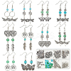 DIY Butterfly Dragonfly Earring Making Kits DIY-SC0020-38-1