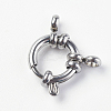 Tarnish Resistant 304 Stainless Steel Smooth Surface Spring Ring Clasps LS-STAS-E143-02A-P-2
