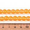 Baking Paint Glass Beads Strands DGLA-Q023-8mm-DB47-4