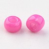 8/0 3mm Baking Paint Glass Seed Beads Loose Spacer Beads X-SEED-S002-K24-2