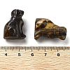 Natural Tiger Eye Carved Dog Figurines DJEW-L023-A04-3