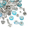 DIY European Style Bracelet Kits. including Alloy & Resin European Beads DIY-YW0012-11A-4