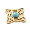 Synthetic Turquoise Pendants STAS-I327-14G-02-2