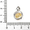 925 Sterling Silver Pave Cubic Zirconia Pendants STER-B009-01B-02-3