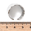 304 Stainless Steel Open Cuff Rings for Women RJEW-K313-17P-5