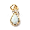 Synthetic Opal Teardrop Charms KK-H089-04B-01-1
