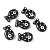 Baking Paint Glass Enamel Beads LAMP-D303-04K-1