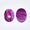 Natural Banded Agate/Striped Agate Cabochons G-T122-22B-2