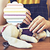 12 Yards 6 Colors Nylon Ruffled Elastic Lace Trim OCOR-GL0001-07-6