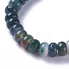 Adjustable Natural Indian Agate Braided Bead Bracelets BJEW-F369-A04-2