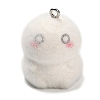 Halloween Flocky Opaque Resin Pendants LS-RESI-G112-01A-1