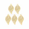 Rack Plating 201 Stainless Steel Filigree Pendants STAS-T057-34G-1