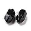 Natural Obsidian Double Terminal Pointed Pendants G-C007-02A-07-3