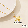 Stylish Stainless Steel Geometric Star Pendant Necklace for Women PD6789-2-1