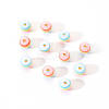 50Pcs Transparent Stripe Resin Beads RESI-YW0001-02D-4