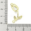 Rack Plating Brass Micro Pave Clear Cubic Zirconia Flower Connertor Charms KK-Z043-03C-3