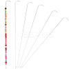 6Pcs Iron Bent Head Beading Needles for Bead Spinner TOOL-BBC0001-12-1