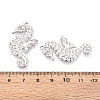 304 Stainless Steel Sea Horse Pendants STAS-T069-17P-3