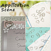 100Pcs Heart Shape Iron Paper Clips TOOL-WH20002-03A-P-6