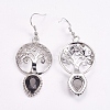 Brass Dangle Earrings EJEW-G240-B01-2