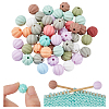 50Pcs Food Grade Silicone Focal Beads SIL-NB0001-52A-1