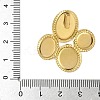 304 Stainless Steel Pendant Cabochon Settings STAS-D376-21G-3