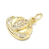Brass Micro Pave Cubic Zirconia Pendants KK-K417-11B-G-2