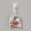 Transparent Resin Big Pendants RESI-TAC0018-28D-1