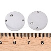 316 Surgical Stainless Steel Micro Pave Cubic Zirconia Links connectors STAS-K178-23P-3