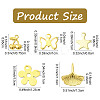 5Pcs 5 Styles 201/304 Stainless Steel Charms STAS-YW000-40G-3