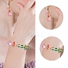 200Pcs 10 Style Transparent Spray Painted Glass Beads GLAA-SZ0001-81-7