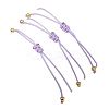 3Pcs 3 Styles Gemstone Braided Bead Bracelets BJEW-JB11146-05-5