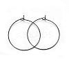 304 Stainless Steel Hoop Earring Settings Ion Plating(IP) STAS-H467-01B-35MM-1