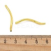 Brass Twist Tube Beads KK-B120-02D-G-3