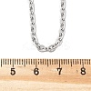 Tarnish Resistant Classic Plain 304 Stainless Steel Mens Womens Cable Chain Necklace Making STAS-P045-03P-4