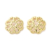 Rack Plating Brass Bead Caps KK-F090-21G-01-1