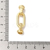 Rectangle Rack Plating Brass Fold Over Clasps KK-A225-01A-G-3