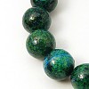 Synthetic Chrysocolla Beads Strands G-L529-B01-8mm-5