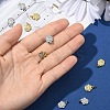 5Pcs Rack Plating Brass Micro Pave Clear Cubic Zirconia Charms KK-YW0003-36G-5