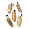 Natural Crazy Agate Pendants G-Z067-07P-19-2