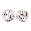 Brass Rhinestone Beads RB-JP0001-8mm-01S-2